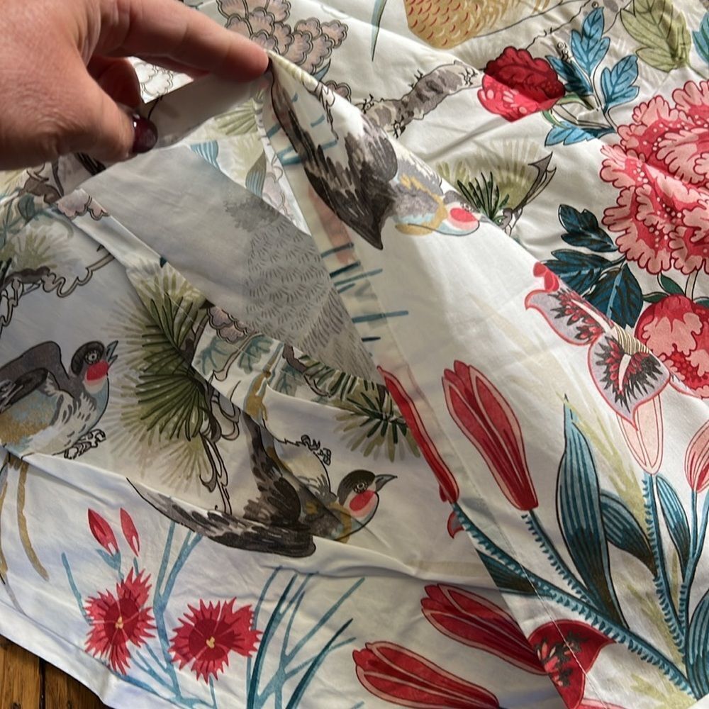 Williams Sonoma SCALAMANDRE BOTANICAL PHEASANT Print Sham - Picture 7 of 8